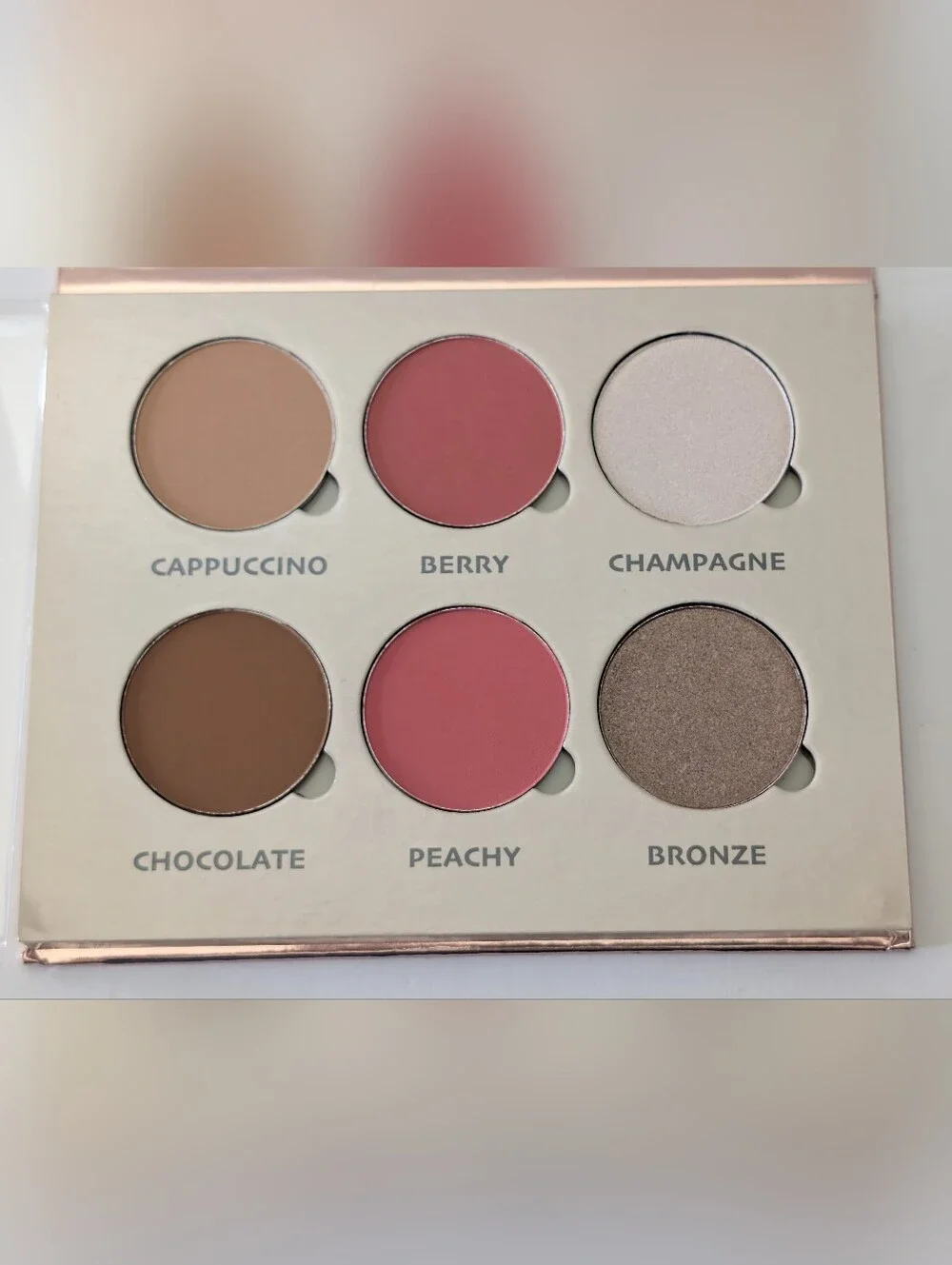 6 Color Contour Blush Palette - Berry/Peachy/Cappuccino‎ Chocolate Long Lasting